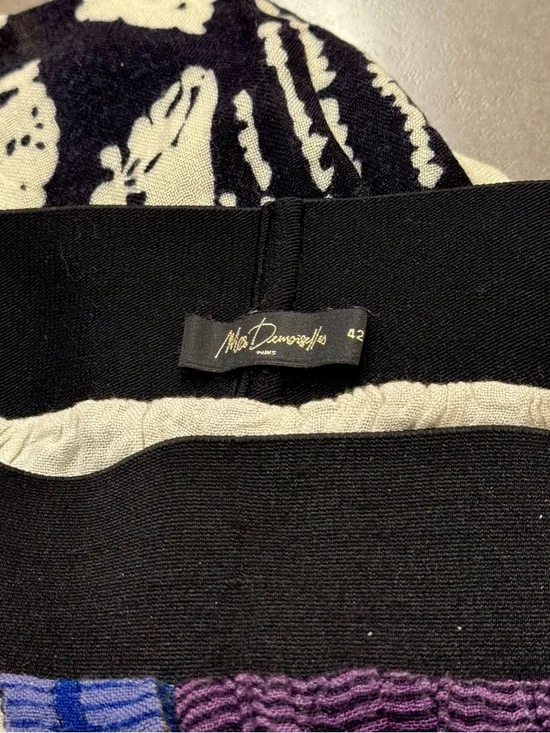 Mes Demoiselles Paris Blue, Purple & Black Wide-Leg Palazzo Pants - Picture 8 of 11